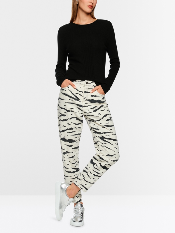 Pull en maille côtelée « Rethink Together »