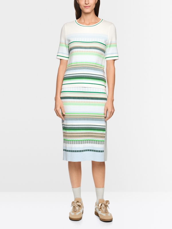 Fine-knit jacquard jumper