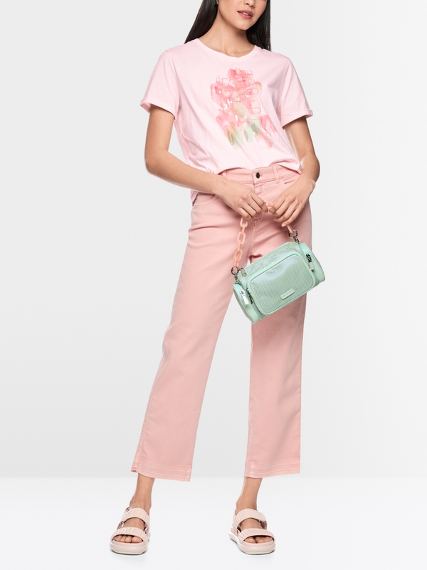 Cotton T-shirt with appliqué