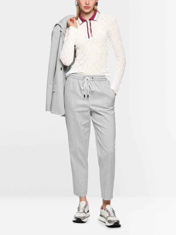 Polo shirt with lace