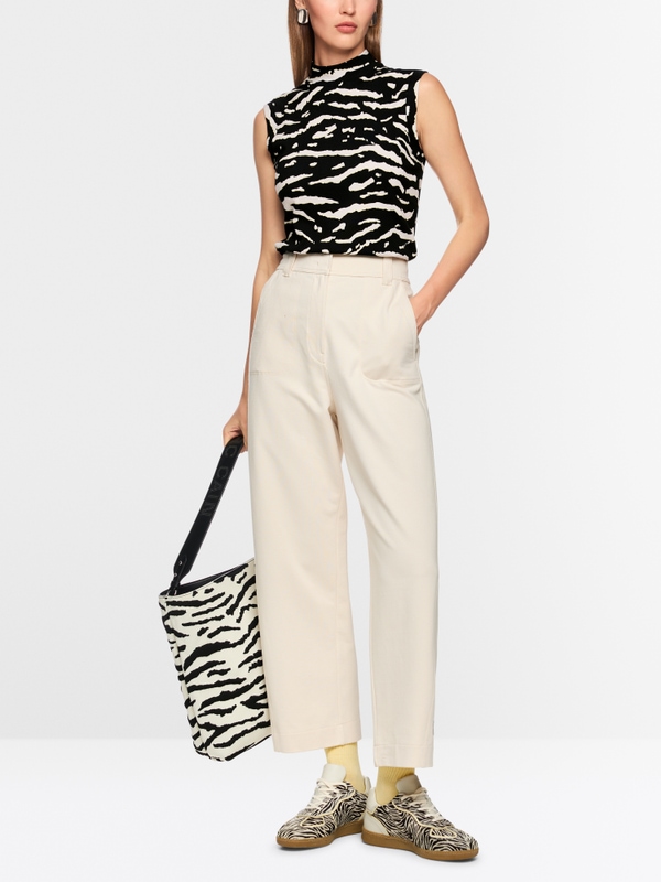 Top avec imprimé animalier