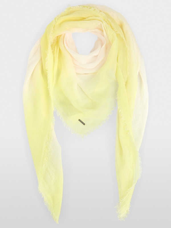 Square scarf with silk content