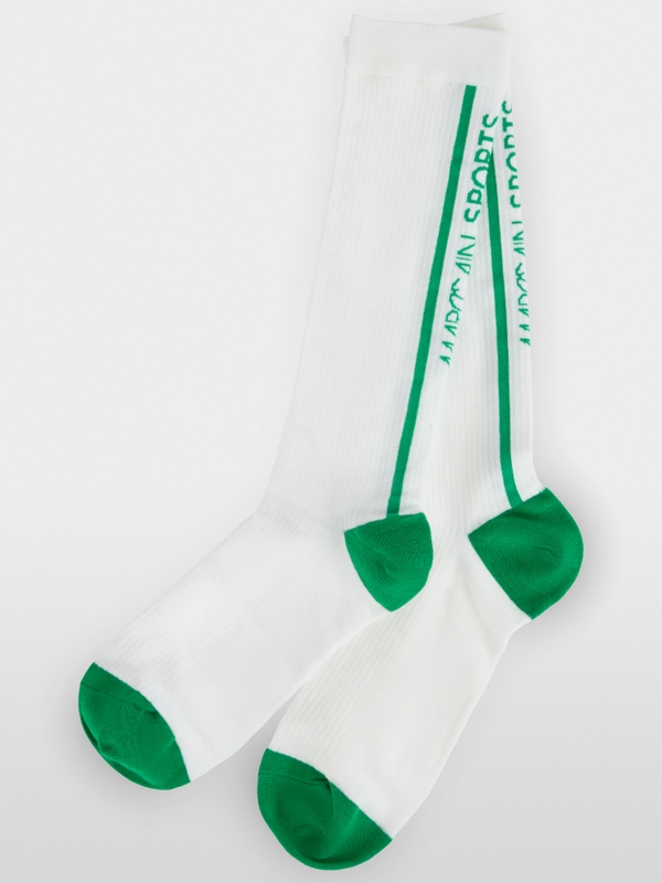 Sporty cotton blend stockings
