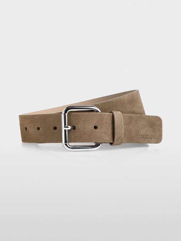 Nubuck leather belt