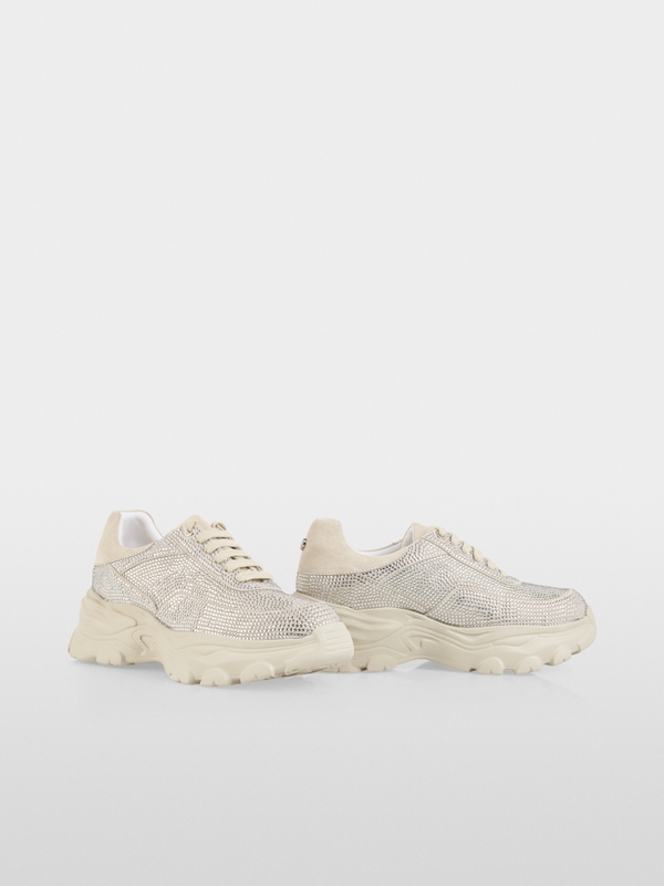 Chunky trainers with rhinestones