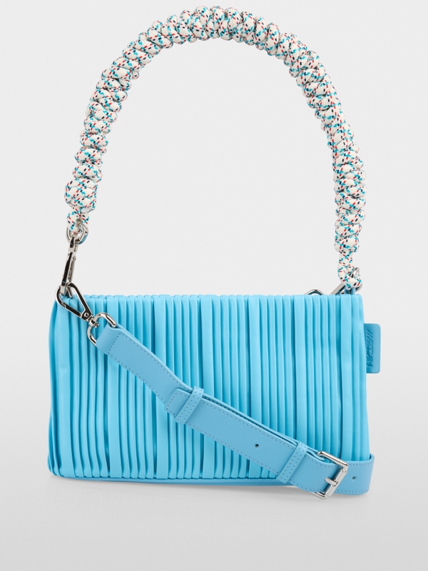 Faux leather shoulder bag