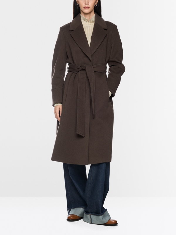 Manteau en laine vierge et cachemire