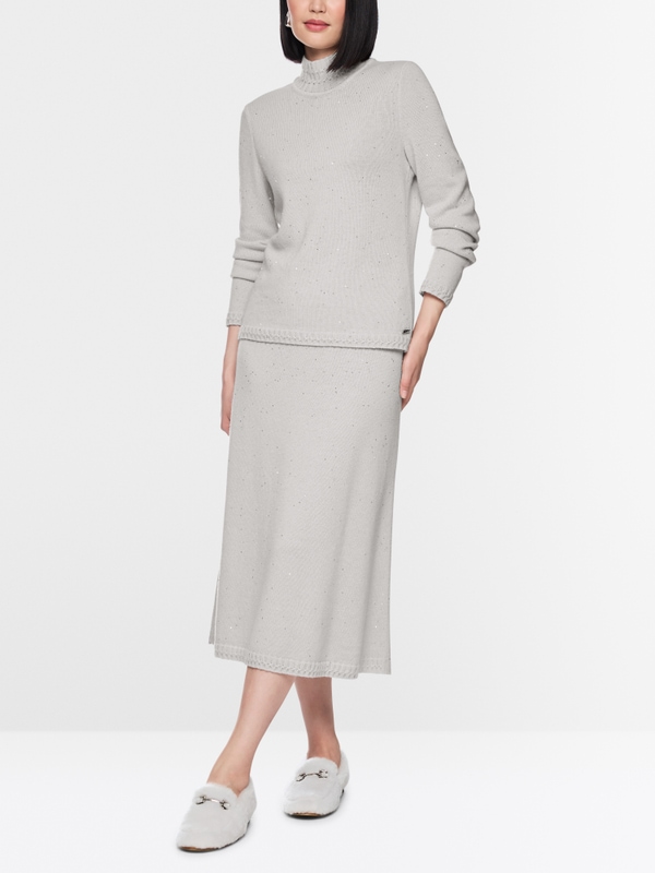 ‘Knitted in Germany’ sequin jumper