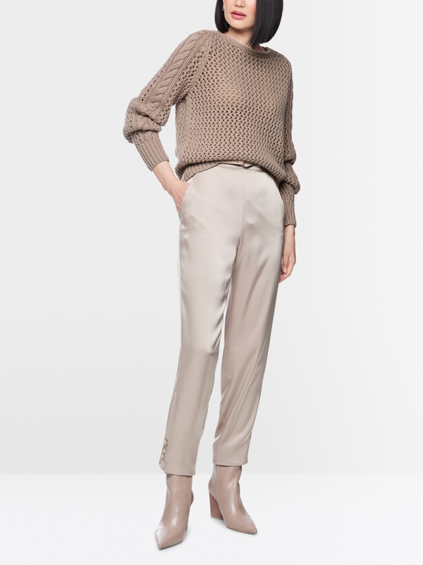 ‘Knitted in Germany’ openwork jumper