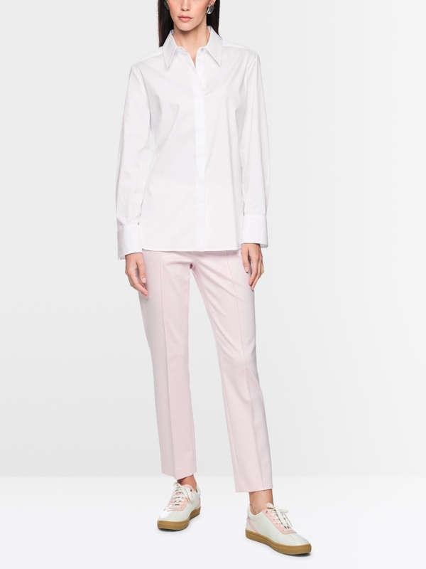 Stretch cotton blouse