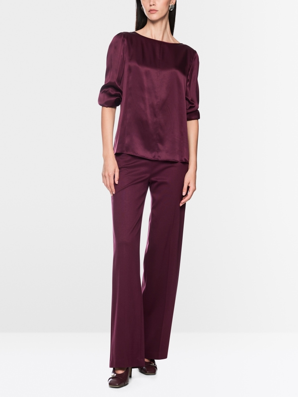 Silk blouse with 3/4 sleeves