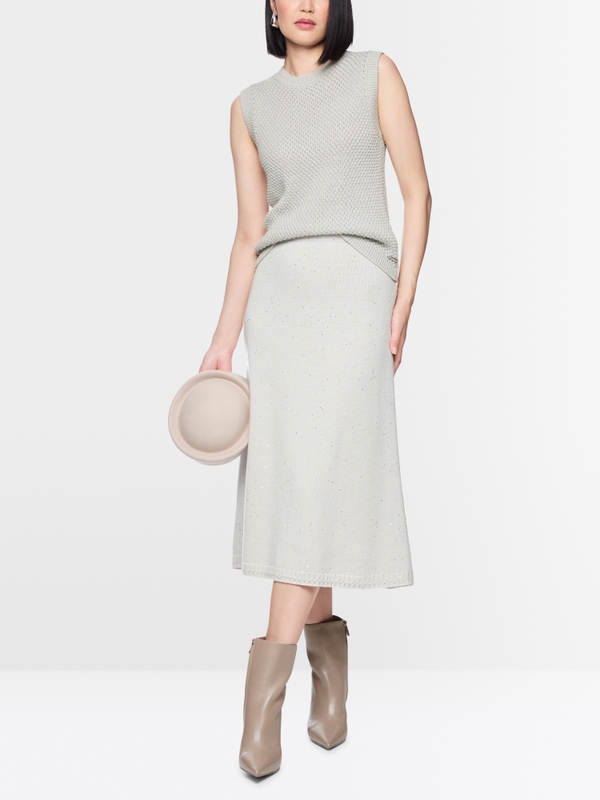 ‘Knitted in Germany’ pearl knit top