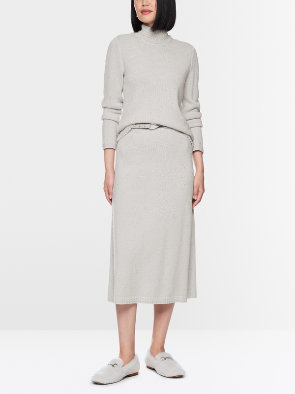 ‘Knitted in Germany’ sequin skirt