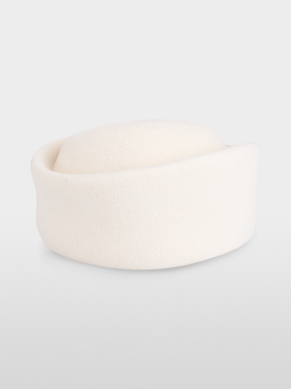 Wool pillbox hat