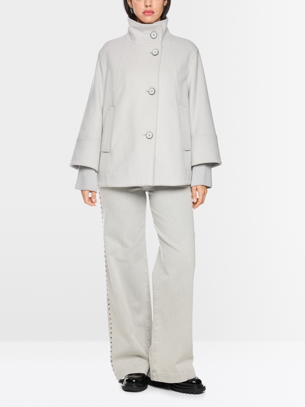 Veste d'extérieur à col montant