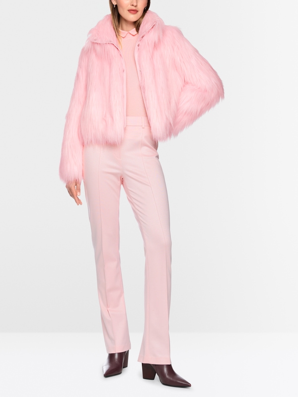 Veste tendance moelleuse en polaire