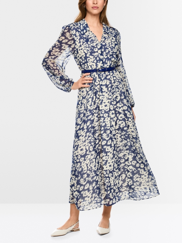 Robe mi-longue imprimée