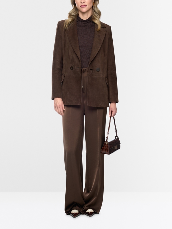 Suede blazer