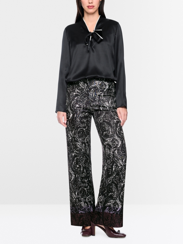 WINDER all-over print wide fit trousers