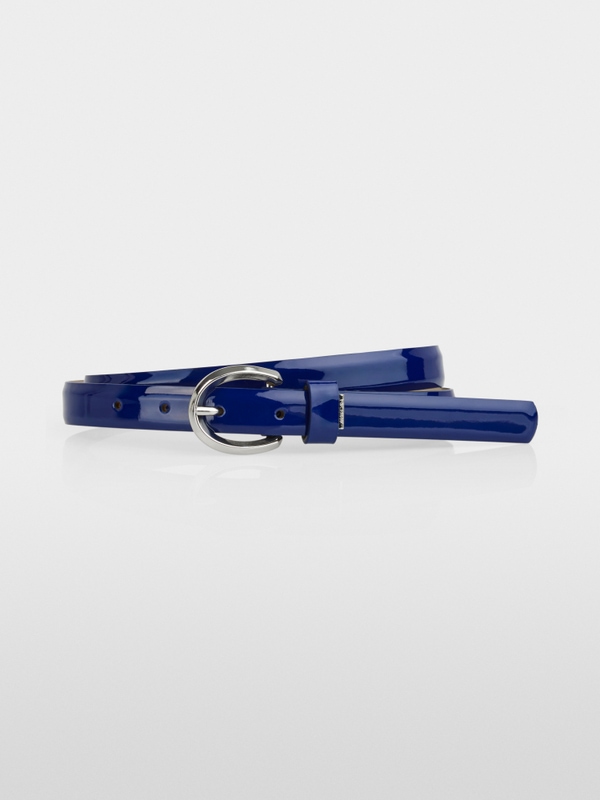 Narrow leather belt