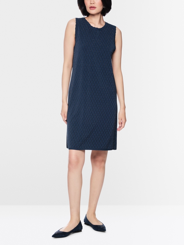 ‘Knitted in Germany’ dress with lurex