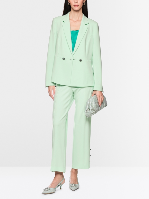 Double-breasted fancy buttons blazer