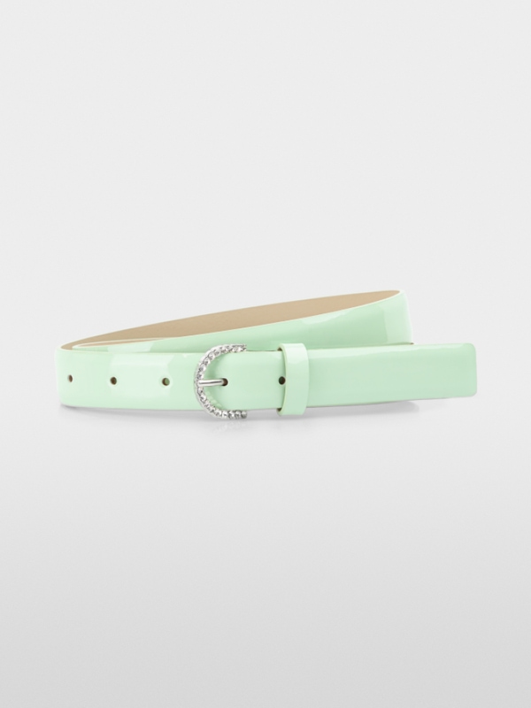 Narrow leather hip belt