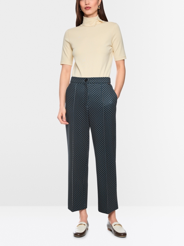 WUKARI wide fit fabric trousers