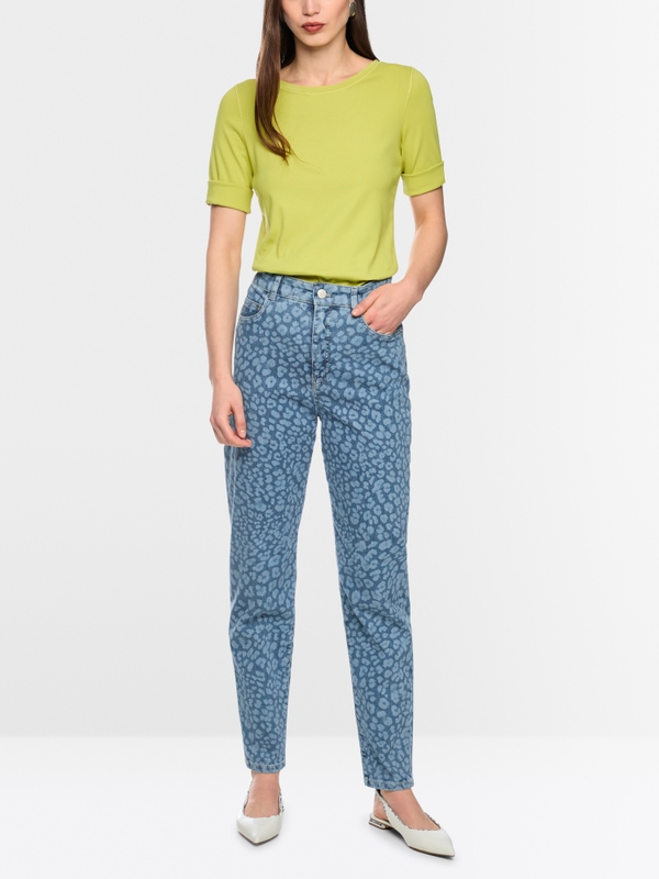 FEURA feminine fit leopard print jeans