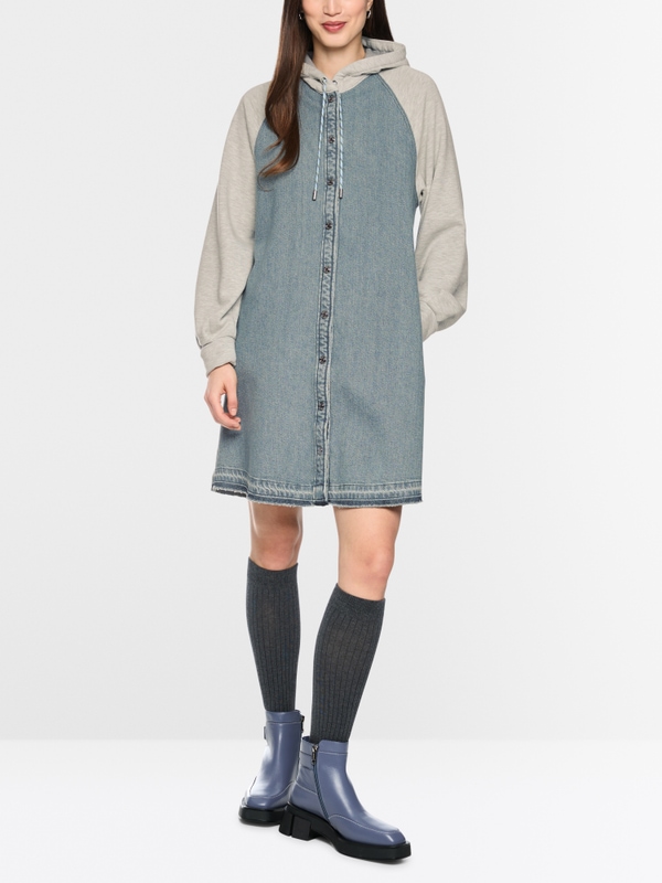 Robe sportive en mélange de matières