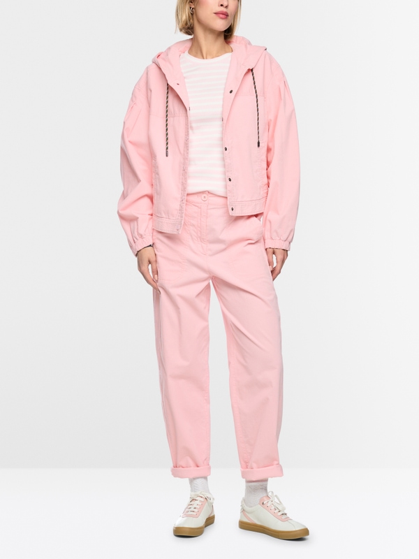 Corduroy jacket with hood