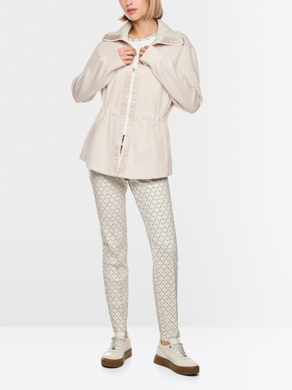 Veste en coton mélangé avec col roulé