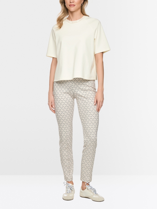 Oversized cotton-blend shirt