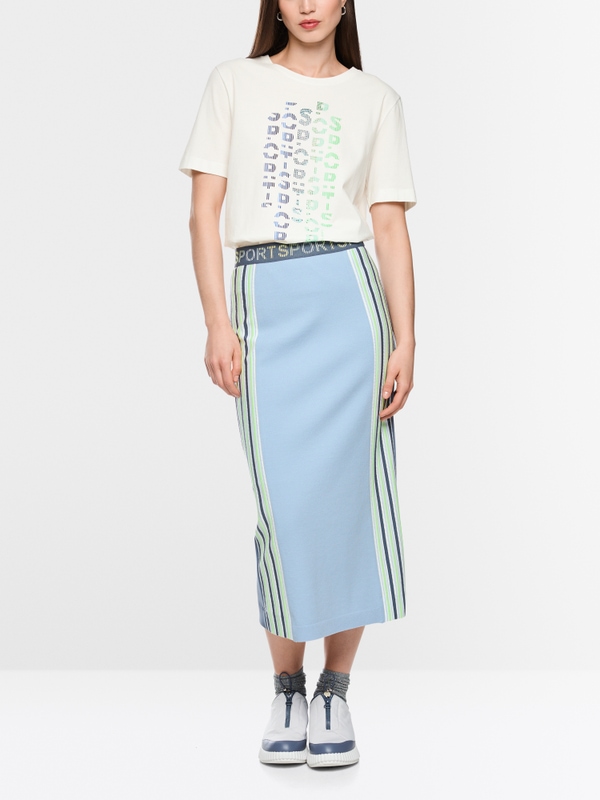 T-shirt en coton imprimé