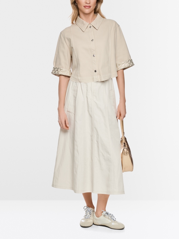 Chemisier court en denim