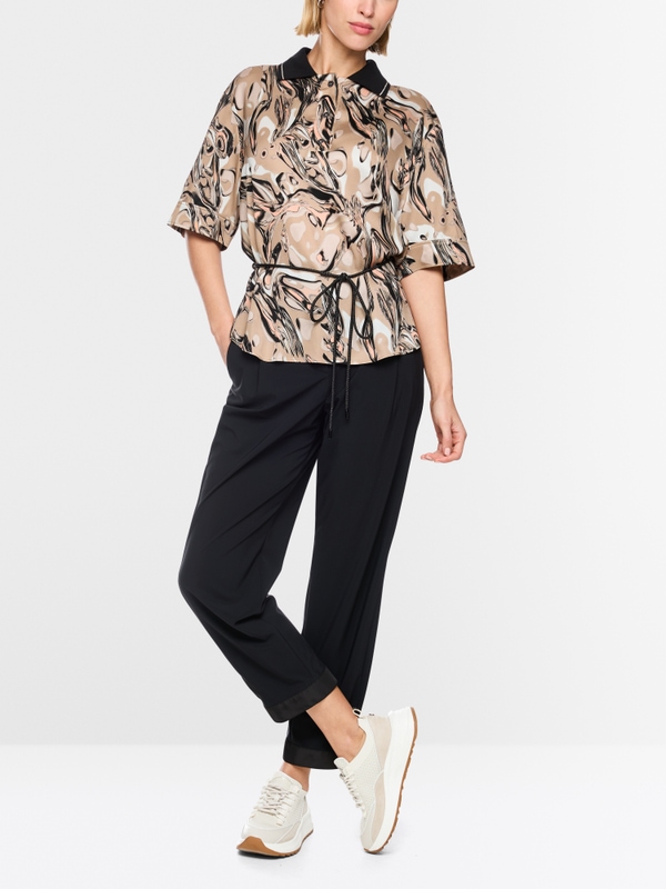 Blouse en viscose avec imprimé fluide Magma