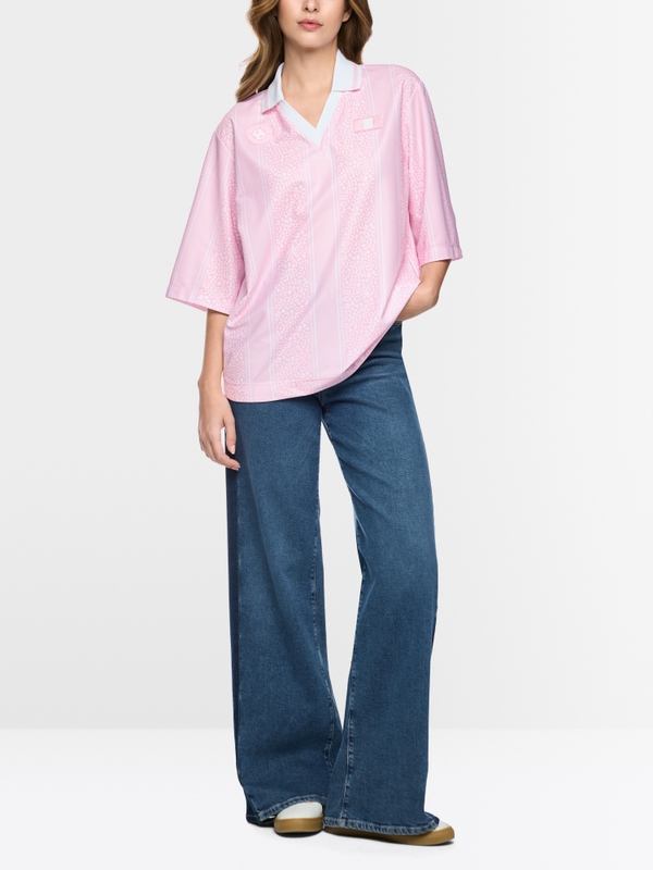 Jersey-style polo shirt