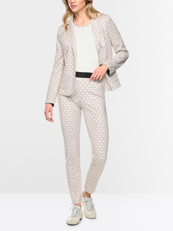 Pantalon imprimé en jersey scuba