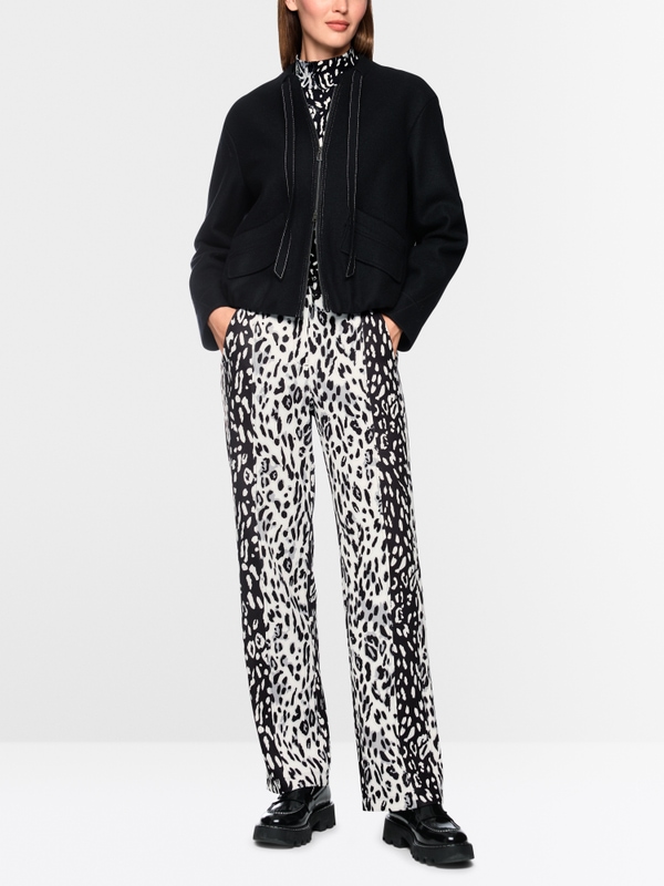 WASHINGTON leo print fabric trousers