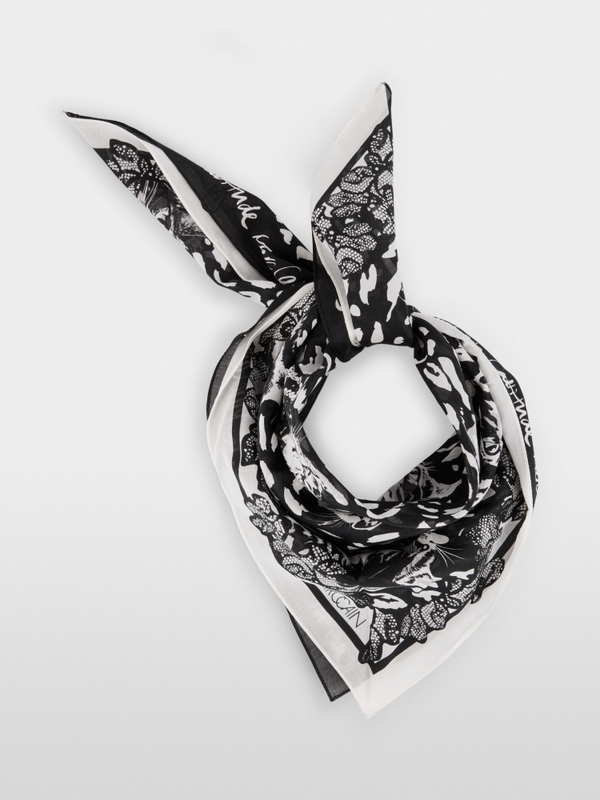 Square printed scarf