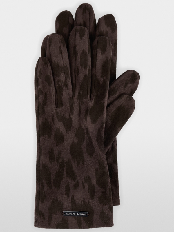 Leopard print gloves