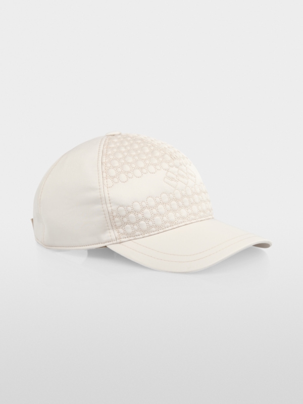 Casquette à visière avec surpiqûres