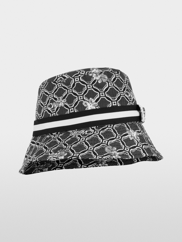 Bucket hat met all-over print