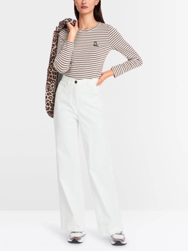 Longsleeve met gestreept patroon
