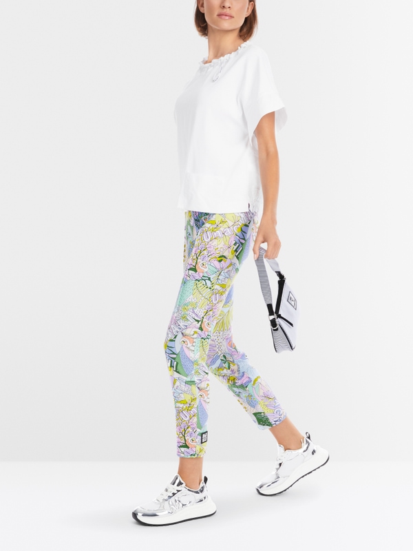 Casual T-shirt with drawstring