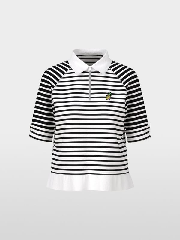 Polo en coton stretch