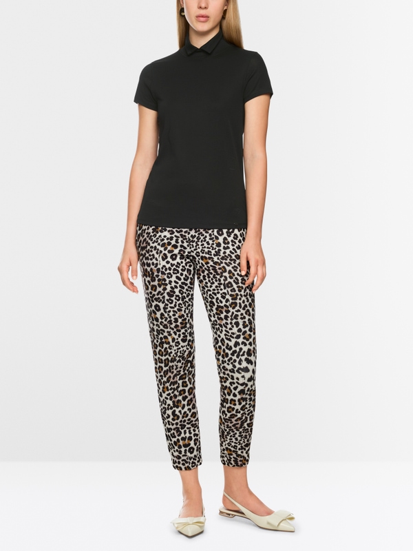 Tee-shirt col roulé fendu
