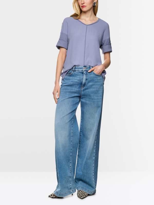Blusenshirt mit V-Neck