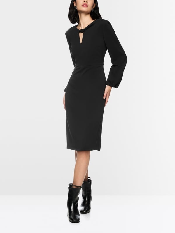 Elegante jurk met overslagdetail