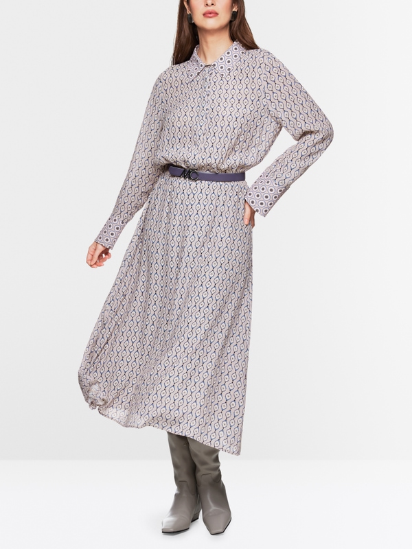 Langes Blusenkleid